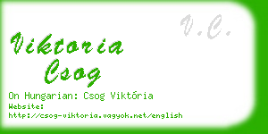 viktoria csog business card